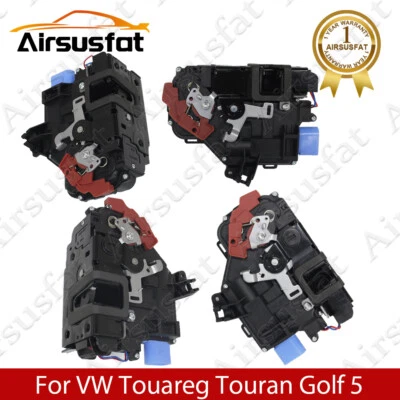 4x Actuadores de cierre de puerta delantera y trasera aptos para Porsche Cayenne VW Golf V 2004-2009 Foto 1 de 4