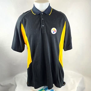 Pittsburgh Steelers Shirt Mens Medium Black Reebok Vintage Embroidered NFL Logo - Picture 1 of 9