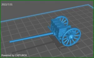 Napoleonic austrian limber - Resin 28mm Minis - Picture 1 of 1