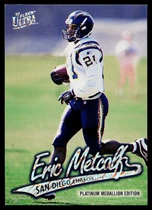 1997 Ultra Eric Metcalf Platinum Medallion #P223 San Diego Chargers - Picture 1 of 2