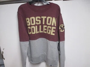 BOSTON COLLEGE EAGLES 47 BRAND MENS CREW NECK SWEATSHIRT (LRG) NWT CLASSIC LOGOS - Picture 1 of 6