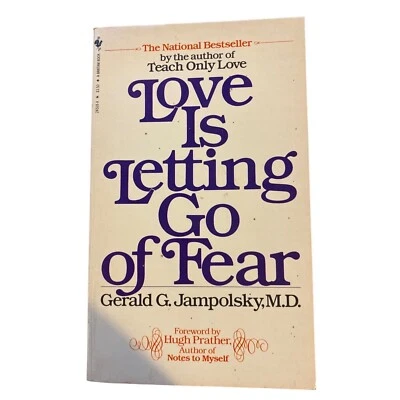 Paperback Love is Letting Go of Fear Gerald G. Jampolsky M. D. Book 3rd Printing Foto 1 de 4