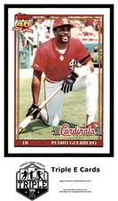1991 Topps #20 Pedro Guerrero St. Louis Cardinals ~A5D