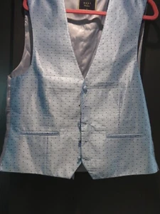 Next Vest Waistcoat Mens XL Satin Silky Dress Tuxedo Waistcoat Western New Tags - Picture 1 of 5
