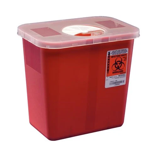 Recipiente Kendall Healthcare 8970 SharpStar Sharps tampa de abertura de rotor de 2 galões - Imagem 1 de 1