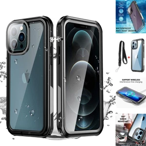 For iPhone 14 13 12 Pro Max 14 Case Waterproof Shockproof Cover Screen Protector - Picture 1 of 36