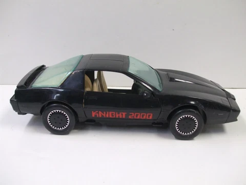 Vintage Kenner 1983 Knight Rider 2000 KITT Car SOUNDS WORK Missing Door & Figure Cover