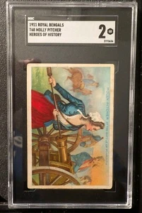 1911 T68 Heroes Of History Molly Pitcher SGC 2 Royal Bengals - Picture 1 of 5