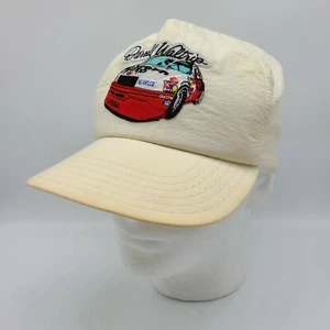 Darrell Waltrip Snapback Hat AC Delco Lumina NASCAR White USA Made Vintage 90s - Picture 1 of 10