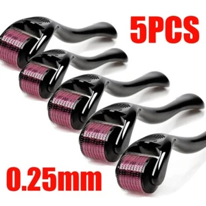 5pcs Derma Roller Titanium Microneedle Anti Ageing Hair Regeneration Growth 0.25 - Picture 1 of 9