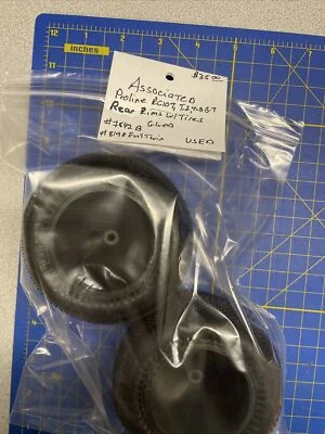 Proline/Associated Rear Truck 2.2 Black rimsW/Tires Evil Twins - Image 1 of 3