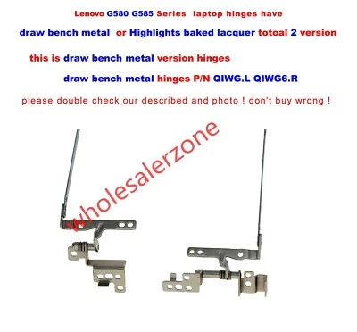 NEW for IBM Lenovo G580 G580A G585 Series laptop Hinges A pair QIWG6.L QIWG6.R - Image 1 of 4