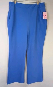 Tiamo Blue Stretch Pants Women's Size 2X With Tags  - Picture 1 of 10