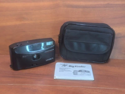 Vtg. Minolta Memory Maker III 3 35mm Point Shoot Camera FILM TESTED! W/ Case!  - Image 1 of 4