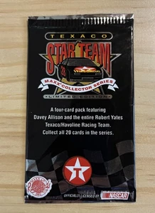 1992 Maxx Davey Allison Texaco Star Team Nascar Collector Card Pack Unopened - Picture 1 of 2