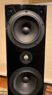 ASW GENIUS 410 Hochglanz Schwarz (N7) Standlautsprecher UVP war 3.198,00 Paar - Bild 1 von 4