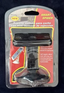 Brand New Black Suction “Smart Spider” Phone/iPad/iPod Bracket Mount Holder - Picture 1 of 2