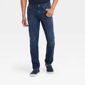 Goodfellow & Co Men's Mid Rise Slim Fit Leg Full Jeans Heavyweight - Picture 1 of 44