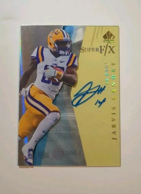 JARVIS LANDRY 2014 SP AUTHENTIC SUPER F/X GOLD ON CARD ROOKIE AUTO RC #29 - Image 1 of 4