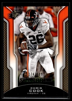 Chris Cook 2010 Upper Deck SPx Rookie Card /599 #192 - Image 1 of 2