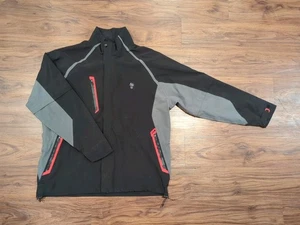 Chaqueta Abrigo de Lluvia Glen Echo Golf Para Hombre Negro Cremallera L Grande Yardley Country Club YCC - Imagen 1 de 6