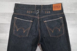 Men's EDWIN LS505 Cinch Buckle Back Regular Blue Jeans W32 L31 - Picture 1 of 12