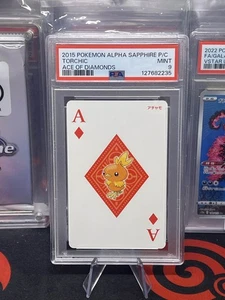 PSA 9 Torchic Ace of Diamonds Poker card, Pokemon Alpha Sapphire Deck - Picture 1 of 3