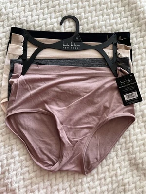 5 Nicole Miller Soft 4-Way Stretch Seamless Full Briefs Panties Solid Medium - Image 1 of 4