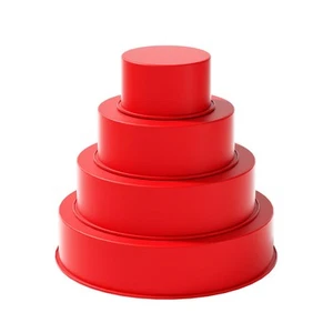 4 packs Silicone Cake Pans, Nonstick Silicone Round Cake Molds for baking, si... - Picture 1 of 9