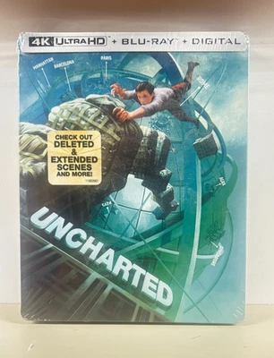 Uncharted (Steelbook) (4K Ultra HD + Blu-ray + Digital Copy) - Image 1 of 2