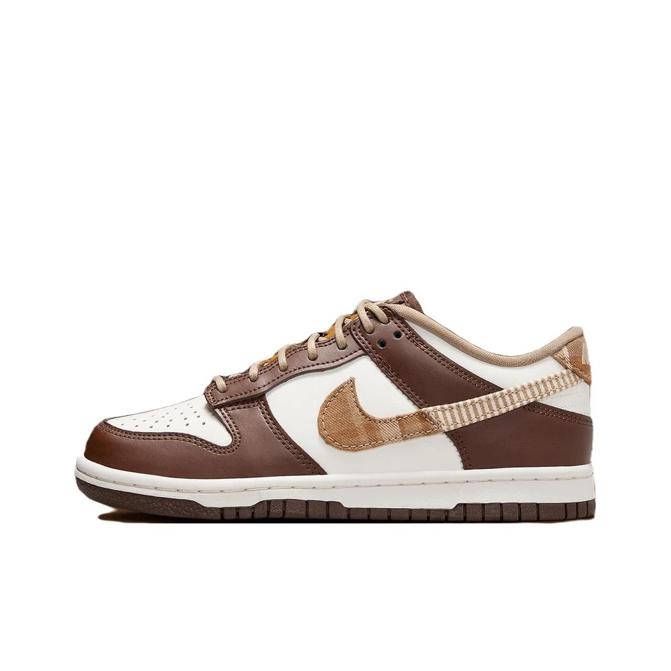 Size 6 (GS) - Nike Dunk Low Brown/Plaid