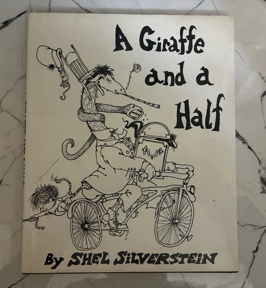 First Scholastic Edition HCDJ A GIRAFFE & A HALF Shel Silverstein - Image 1 of 4