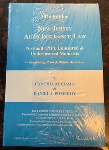 2026 NJ Auto Insurance Law - Gann Law, Cynthia M. Craig & Daniel J. Pomeroy - Picture 1 of 1