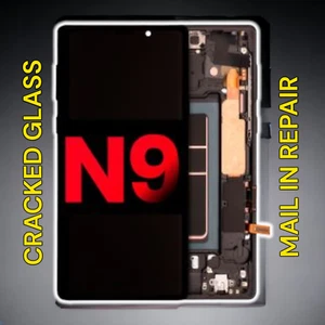 Samsung Galaxy Note 9 Cracked Screen Front Glass Repair Mail in Service - Picture 1 of 1