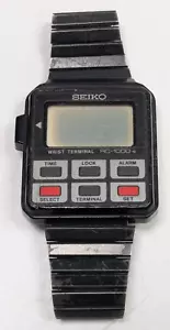 Vintage 80's Seiko RC-1000 Computer Wrist Terminal Watch for Part or Repair - Bild 1 von 17