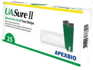 UASure II Uric Acid Test Strips | Home Gout Monitor | Box of 25 Strips - Picture 1 of 2