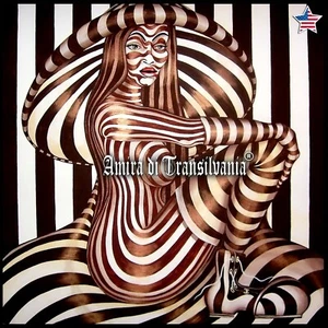 contemporary art painting pop optical home decor portrait woman hat siluette bid - Picture 1 of 24