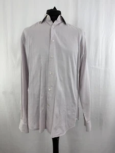 Herren Corneliani Formal Dress Hemd Kragen Langarm Made Italy Baumwolle 42 in - Bild 1 von 16
