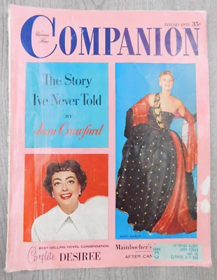 Woman's Home Companion Jan 1955 Vol 82 No 1 Joan Crawford Ads Vintage Magazine - Image 1 of 4