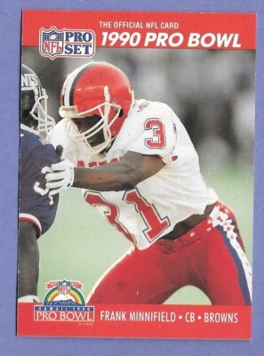 1990 Pro Set Frank Minnifield #357 Pro Bowl Rare no error card (read Descript) - Image 1 of 2
