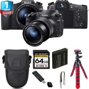 Sony Cyber-shot DSC-RX10 IV Digital Camera + Tripod + 1 Yr Warranty - 64GB Kit - Picture 1 of 7