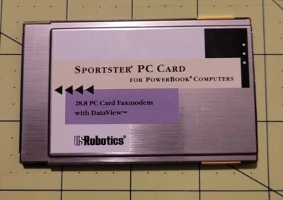 Tarjeta de PC Sportster de colección para computadoras PowerBook módem Apple SIN PROBAR Foto 1 de 2