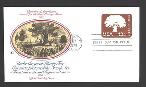 1975 US Postage - SCOTT #U576 - 13 CENT - LIBERTY TREE - Fleetwood FDC - ADRS - Picture 1 of 2