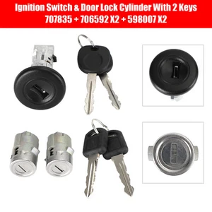 Ignition Switch & Door Lock Cylinder With 2 Keys Pour Chevy GMC 2003-2006 A - Foto 1 di 12