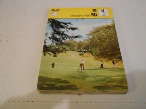 1977 Sportscaster Card Golf Glossary: A-G # 09-20  - Picture 1 of 1
