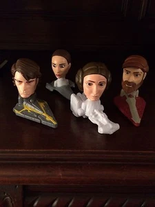 Vintage Star Wars Clone Wars Wackelkopf McDonalds Happy Meal 4 Stück 2008 - Bild 1 von 7