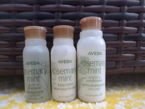 Aveda Rosemary Mint Shampoo, Conditioner, Body Lotion Trial Travel Size Mini - Picture 1 of 4