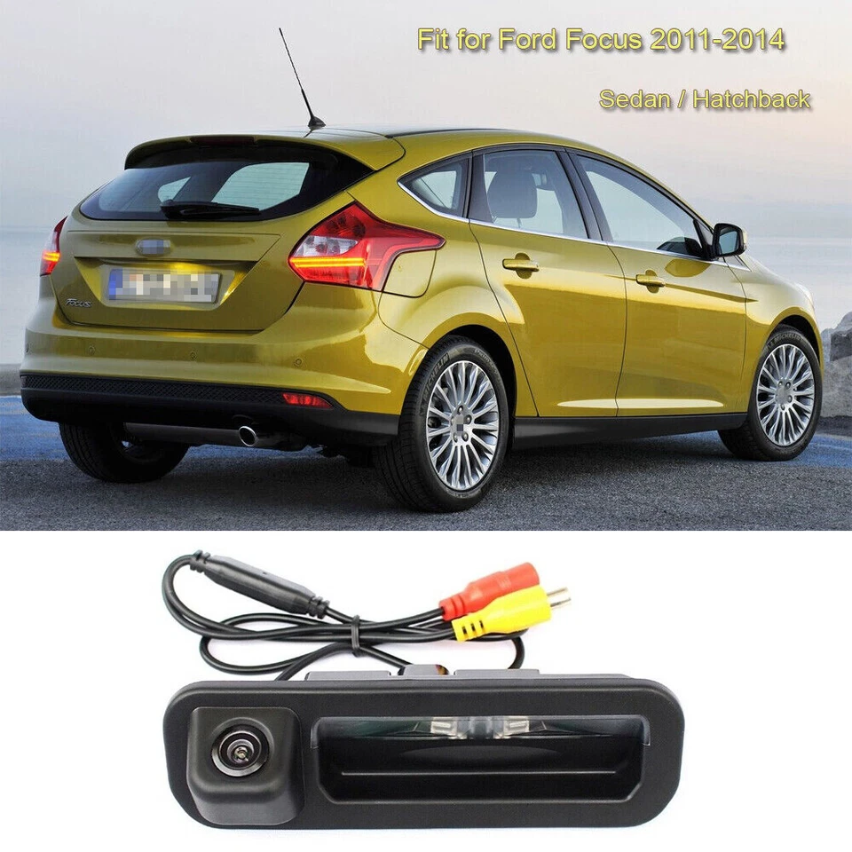 Car Trunk Handle Camera HD CCD Rear View Backup Camera for Ford Focus 2011-2014 - Image 1 of 4