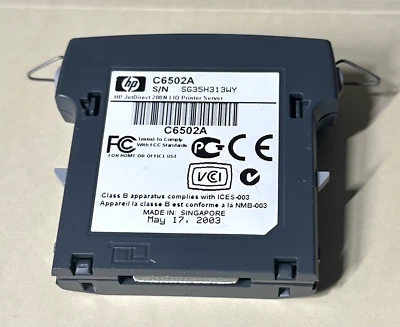HP JetDirect 200N LIO Printer Server C6502A Centronics 36 Pin IEEE 1284B Used - Image 1 of 2