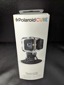 🎁 💯 Polaroid Cube Waterproof Case & Suction Mount NEW IN BOX 💯 🎁 - Picture 1 of 7